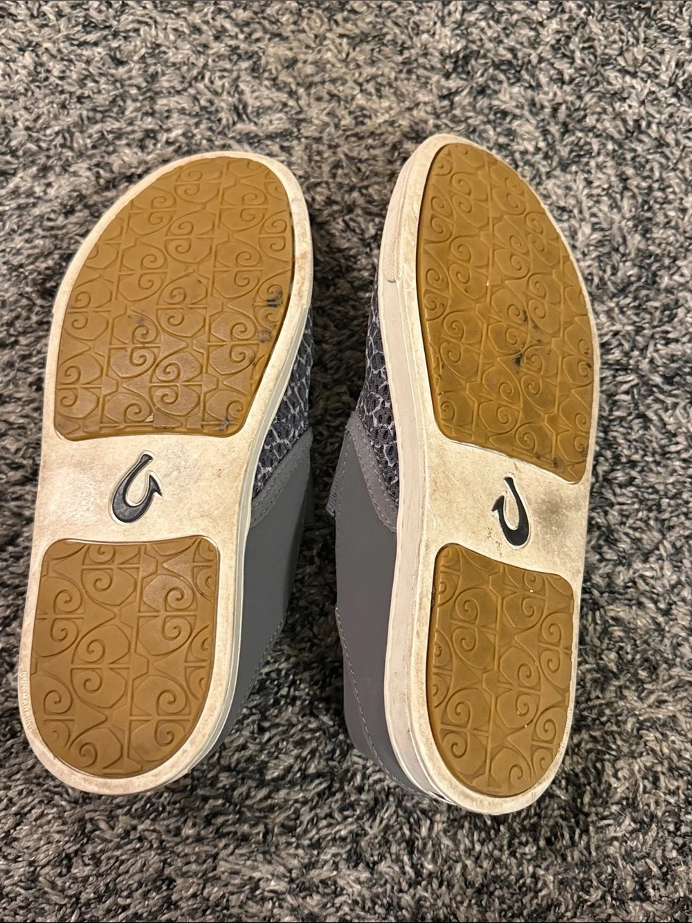 OluKai Women’s Size 6 Gray Pehuea Slip On Sneakers Casual Shoes